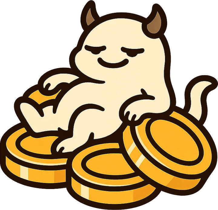 The beast, retired, napping on a pile of gold chips